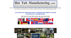 Desktop Screenshot of hottubmanufacturingequipment.com